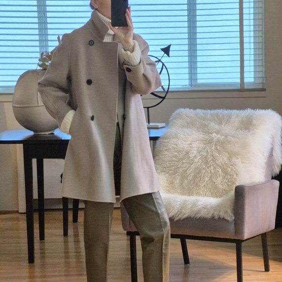 Double-Faced Wool Coat - 100% Wool - Picture 12 of 12